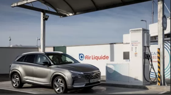 Wasserstoff Tankstelle für Autos